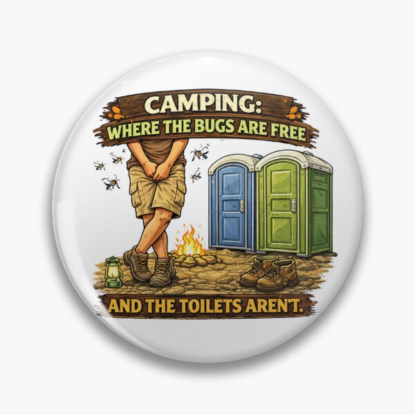 Item preview, Camping where the bugs are free designed and sold by PossumsWorkshop.
