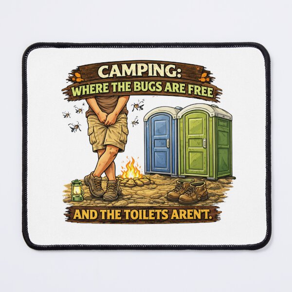 Item preview, Camping where the bugs are free designed and sold by PossumsWorkshop.