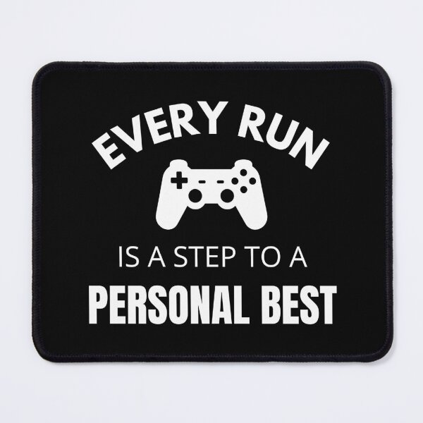 Item preview, Every Run Is a Step to a Personal Best – Minimal Controller Quote Design designed and sold by PHRASEandSTYLE.