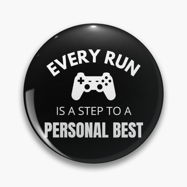 Item preview, Every Run Is a Step to a Personal Best – Minimal Controller Quote Design designed and sold by PHRASEandSTYLE.