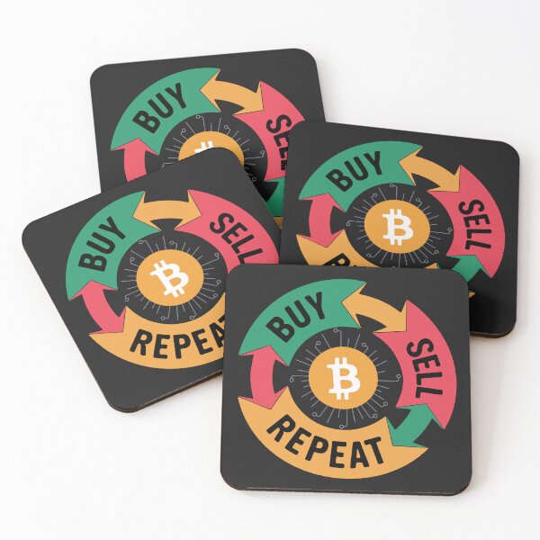 Item preview, Buy Sell Repeat Bitcoin - Trading Cycle Art designed and sold by cabana.space.
