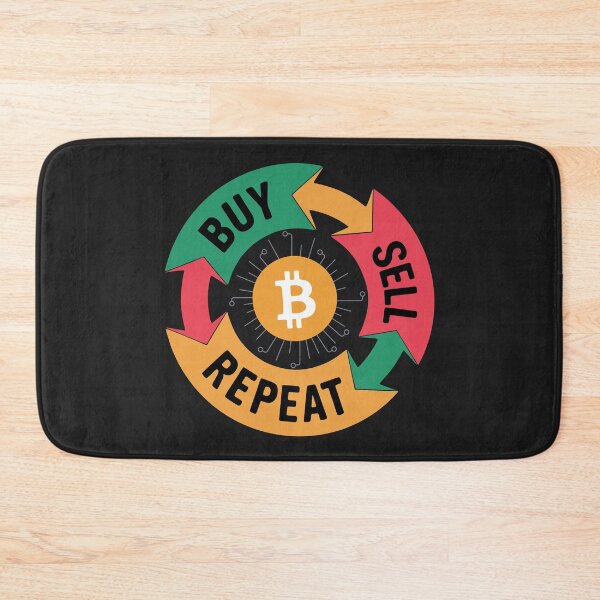 Item preview, Buy Sell Repeat Bitcoin - Trading Cycle Art designed and sold by cabana.space.