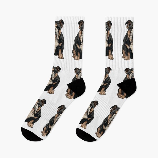 Item preview, Black and Tan Bulldog Dog Illustration designed and sold by whyitsme.