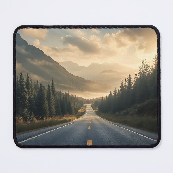 Item preview, Endless Mountain Road at Golden Hour designed and sold by athanasioungr.