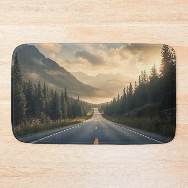Item preview, Endless Mountain Road at Golden Hour designed and sold by athanasioungr.