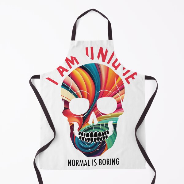 Item preview, Vibrant Skull Image... I am unique... Normal is boring designed and sold by CHASAcreative.