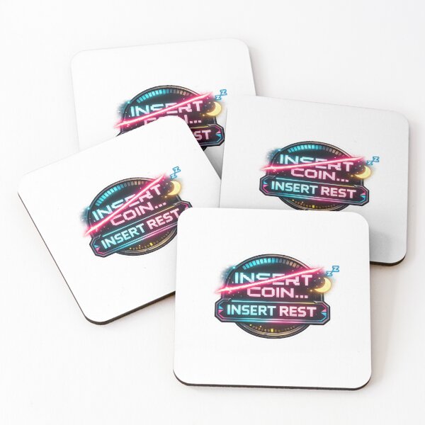 Item preview, Insert Coin Insert Rest Arcade Gaming Humor designed and sold by jgvisualarts.