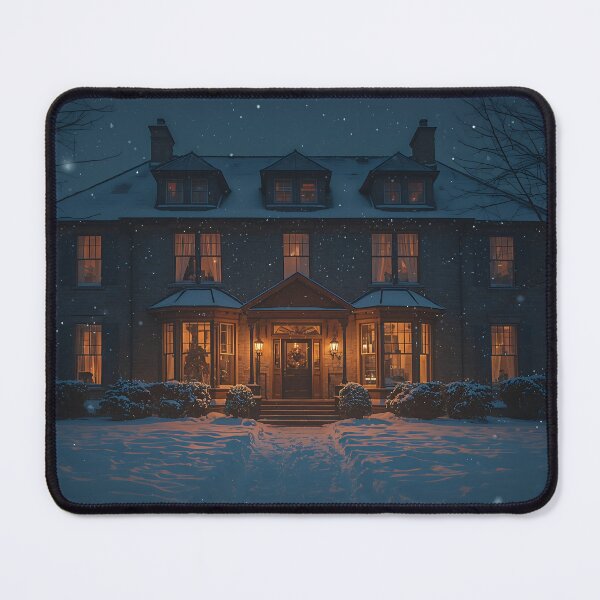 Item preview, Cozy Victorian House on a Snowy Winter Night designed and sold by athanasioungr.