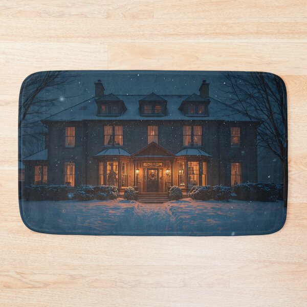 Item preview, Cozy Victorian House on a Snowy Winter Night designed and sold by athanasioungr.