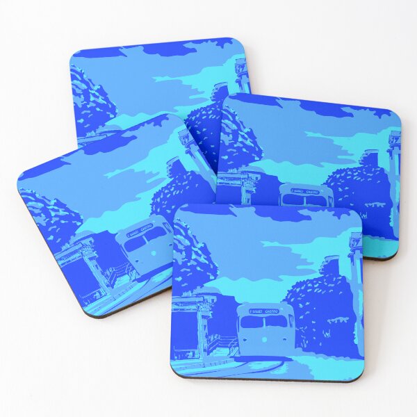 Item preview, Blue Monochromatic San Francisco Castro Muni Stop designed and sold by krithi kreations.