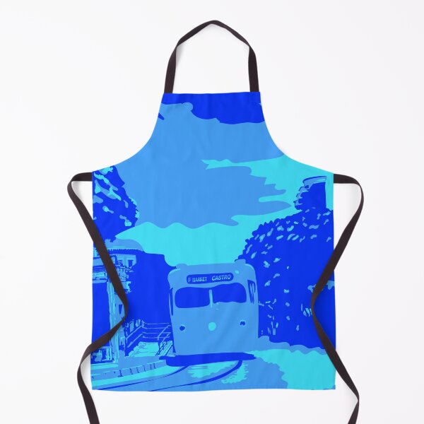 Item preview, Blue Monochromatic San Francisco Castro Muni Stop designed and sold by krithi kreations.