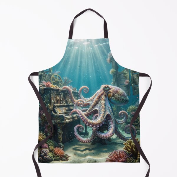 Item preview, Octopus Plays Piano in Undersea Saloon designed and sold by Tridentulus.
