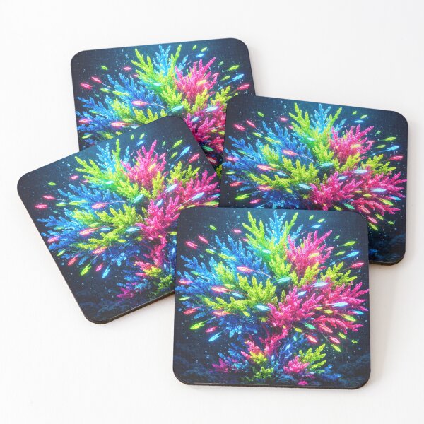 Item preview, Neon Coral Mind – Neurodivergent Spectrum Art designed and sold by DigitalDropArts .