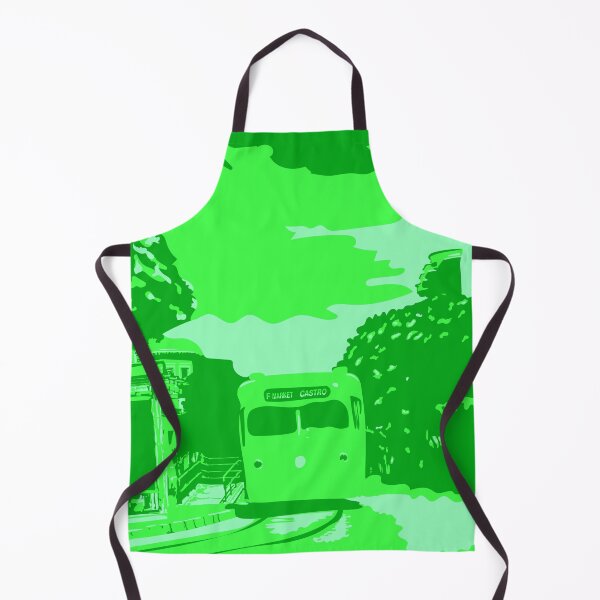 Item preview, Green Monochromatic San Francisco Castro Muni Stop designed and sold by krithi kreations.
