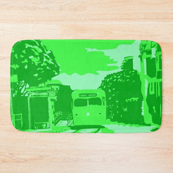 Item preview, Green Monochromatic San Francisco Castro Muni Stop designed and sold by krithi kreations.