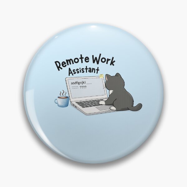 Item preview, Remote Work Assistant Cat – Funny Work From Home Meme designed and sold by Artistusha.