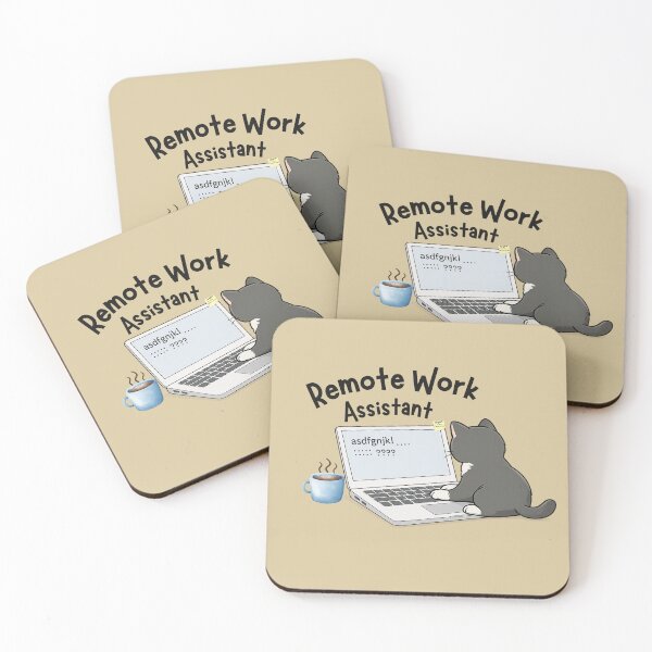 Item preview, Remote Work Assistant Cat – Funny Work From Home Meme designed and sold by Artistusha.