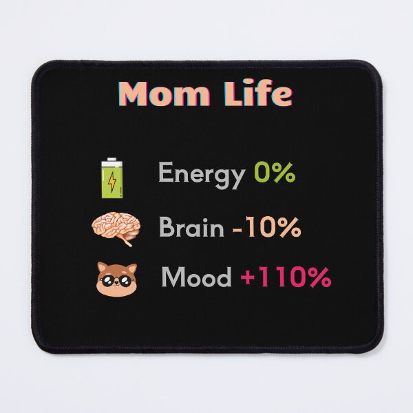 Item preview, Mom Life Mug – Energy 0%, Brain -10%, Mood +110% Funny Mom Coffee Cup designed and sold by Giota29.