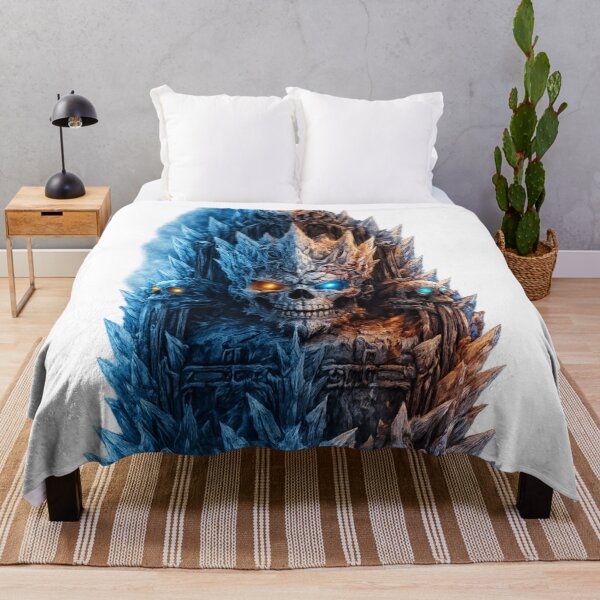 Item preview, Ice Throne Skull – Frozen King on a Crystal Ice Throne designed and sold by BoldLineDesign.