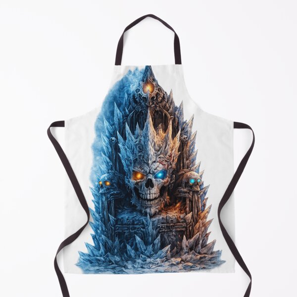 Item preview, Ice Throne Skull – Frozen King on a Crystal Ice Throne designed and sold by BoldLineDesign.