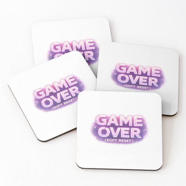 Item preview, Game Over Soft Reset Gaming Humor designed and sold by jgvisualarts.