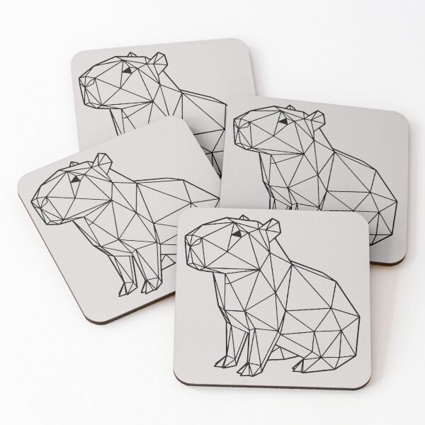 Item preview, Geometric Capybara, Modern Minimalist Origami designed and sold by capricedefille.