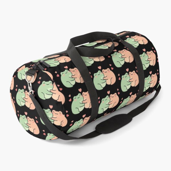 Item preview, Two adorable frogs in love, smiling and surrounded by hearts. designed and sold by m-litomirskaya.