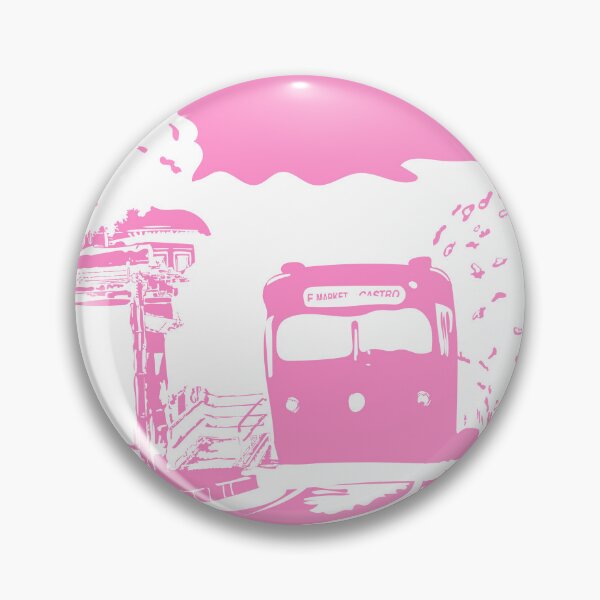 Item preview, Light Pink Single Color San Francisco Castro Muni Stop designed and sold by krithi kreations.