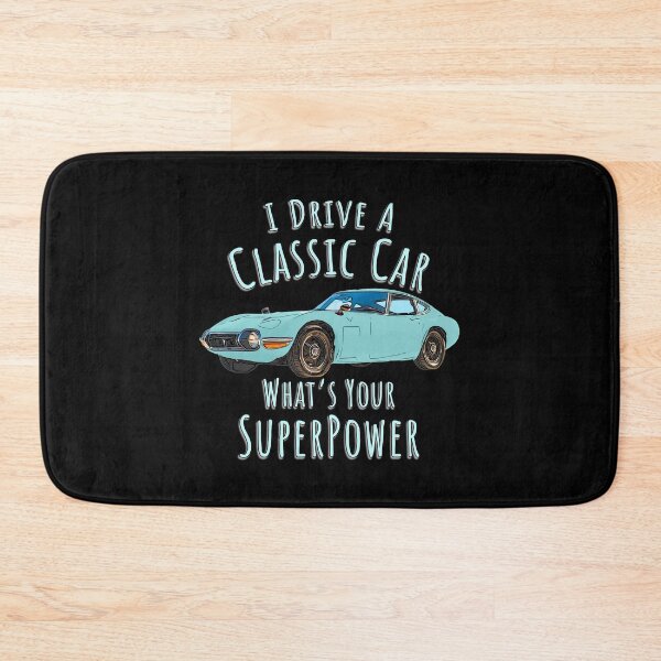 Item preview, Toyota 2000GT Blue Classic Car Art I Drive a Classic Car designed and sold by Michael van der Hoorn.