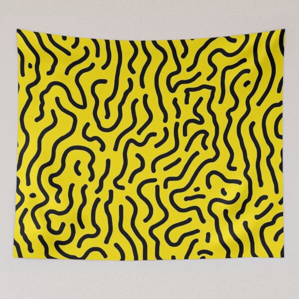 Item preview, Psychedelic Squiggles Yellow designed and sold by Mark Cannon.