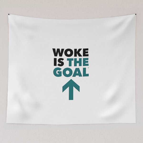Item preview, Woke Is The Goal | Minimalist Social Justice Typography designed and sold by Wear2Transform.