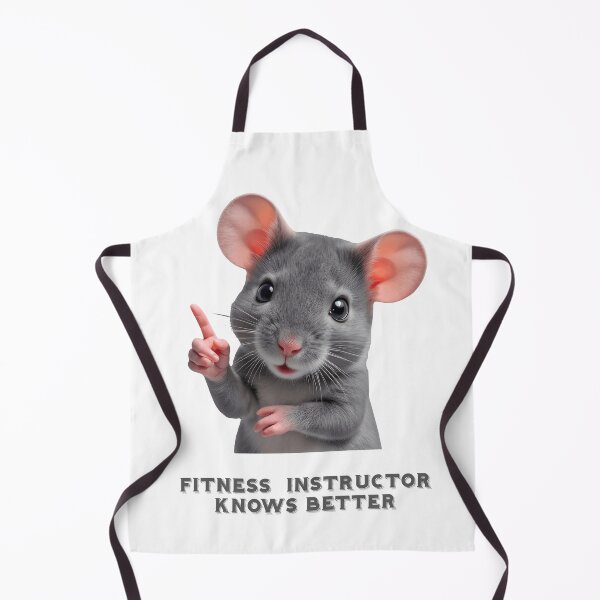 Item preview, Fitness instructor knows better, cute grey mouse, no background designed and sold by wizard-work.