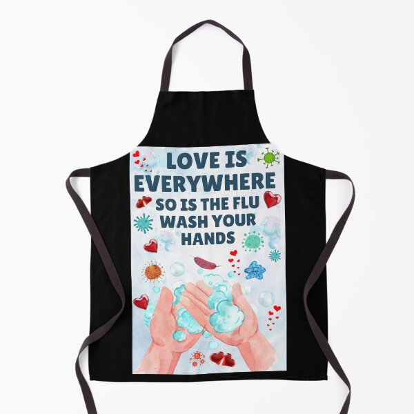 Item preview, Love is Everywhere So is The Flu Wash Your Hands designed and sold by JI-PIXEL-PLACE.