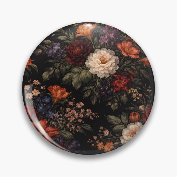 Item preview, Dark Vintage Floral Garden Pattern designed and sold by ZEYCAT.