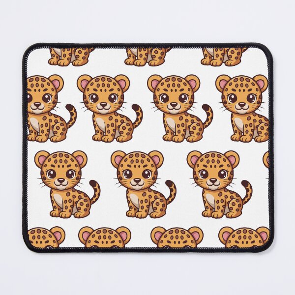 Item preview, Cute Sitting Leopard Pattern designed and sold by lunadesignsmoon.