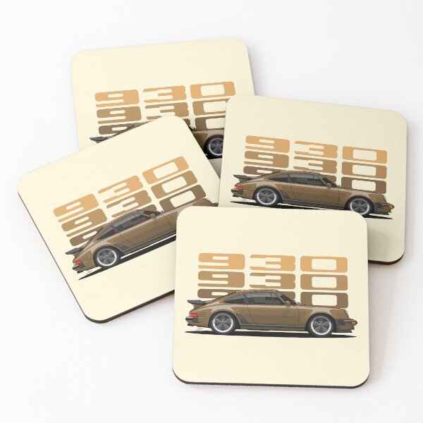 Item preview, 930 Turbo Side brown retro illustration designed and sold by blackdogshop.