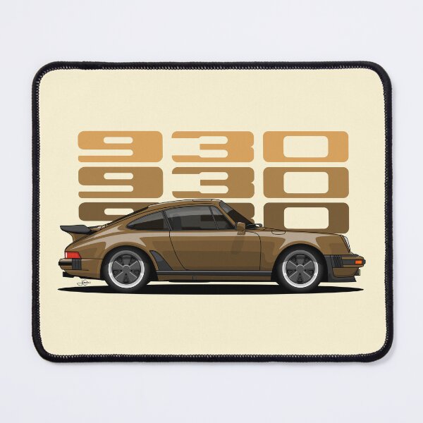 Item preview, 930 Turbo Side brown retro illustration designed and sold by blackdogshop.