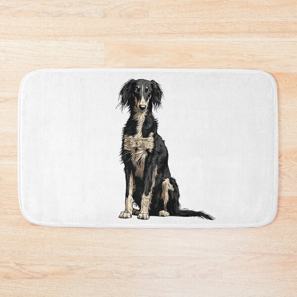 Item preview, Black and White Saluki Dog Illustration designed and sold by whyitsme.