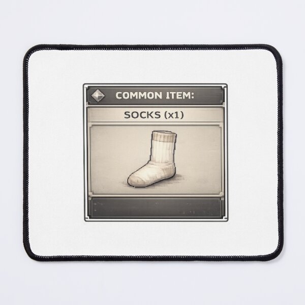 Item preview, Common Item Socks RPG Gaming Humor designed and sold by jgvisualarts.