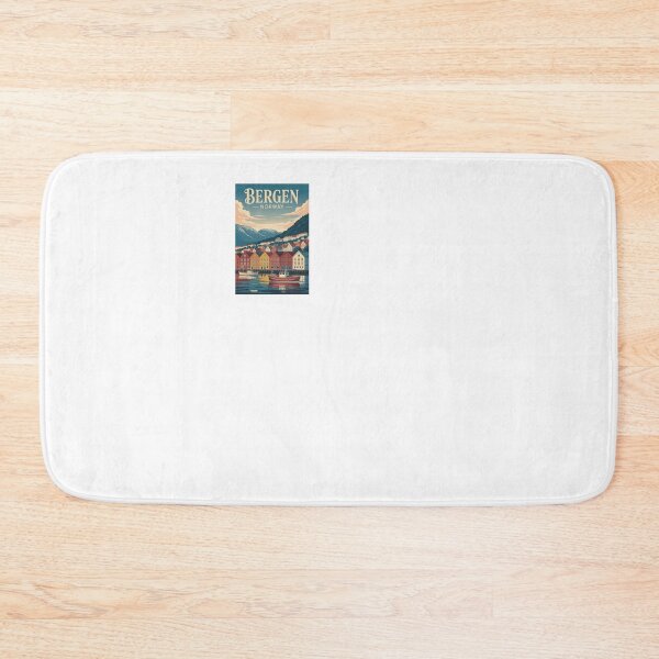 Item preview,  A Vintage Travel Illustration of BERGEN - NORWAY designed and sold by TulipaGraphics.