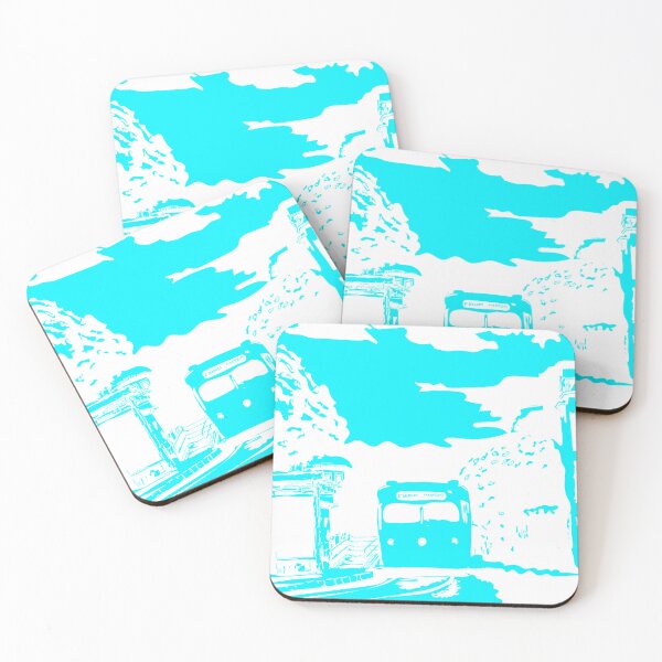 Item preview, Sky Blue Single Color San Francisco Castro Muni Stop designed and sold by krithi kreations.