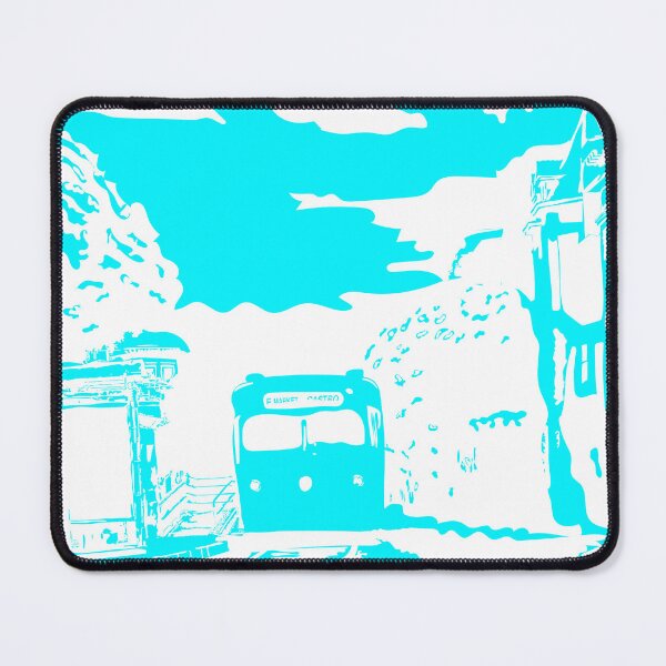 Item preview, Sky Blue Single Color San Francisco Castro Muni Stop designed and sold by krithi kreations.