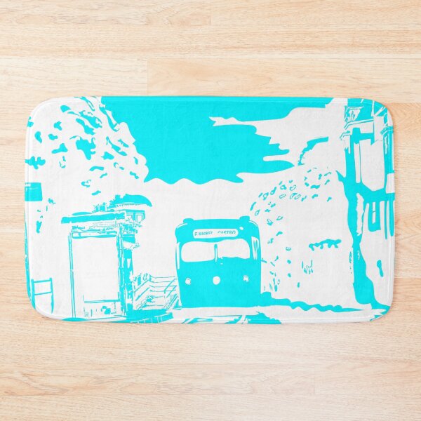 Item preview, Sky Blue Single Color San Francisco Castro Muni Stop designed and sold by krithi kreations.