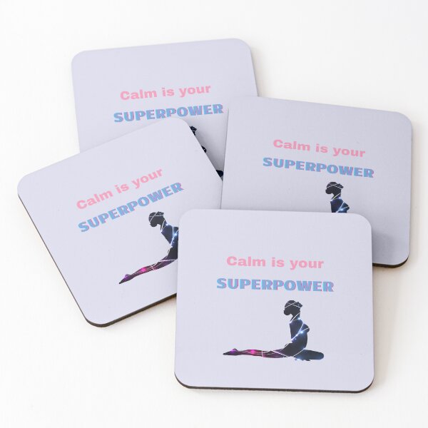 Item preview, Calm Is Your Superpower – Inspirational Yoga & Mindfulness Minimal Quote Design designed and sold by Giota29.