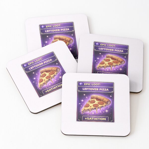 Item preview, Epic Loot Leftover Pizza RPG Humor designed and sold by jgvisualarts.
