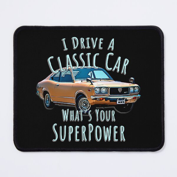 Item preview, Mazda RX3 Classic Rotary Car Art I Drive a Classic Car designed and sold by Michael van der Hoorn.