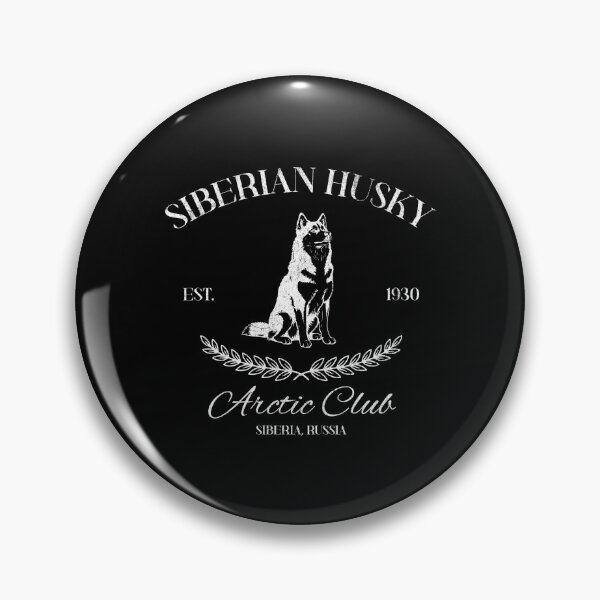 Item preview, Siberian Husky Arctic Club Vintage Apres Ski 1930 designed and sold by EvrmoodCo.
