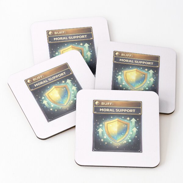 Item preview, Buff Moral Support RPG Gaming Humor designed and sold by jgvisualarts.