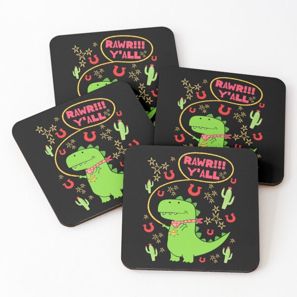 Item preview, Cowboy Dinosaur Rawr Cute Godzilla designed and sold by Renata Illustrata.