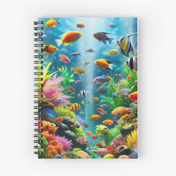 Item preview, Colorful Tropical Aquarium  designed and sold by TinCatOutPost.